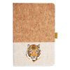 Cork And Heathered Fabric Hardcover Journal 5.5" X 8.25" Thumbnail