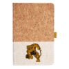 Cork And Heathered Fabric Hardcover Journal 5.5" X 8.25" Thumbnail
