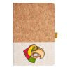Cork And Heathered Fabric Hardcover Journal 5.5" X 8.25" Thumbnail
