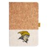 Cork And Heathered Fabric Hardcover Journal 5.5" X 8.25" Thumbnail