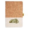 Cork And Heathered Fabric Hardcover Journal 5.5" X 8.25" Thumbnail