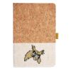 Cork And Heathered Fabric Hardcover Journal 5.5" X 8.25" Thumbnail