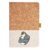Cork And Heathered Fabric Hardcover Journal 5.5" X 8.25" Thumbnail
