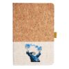 Cork And Heathered Fabric Hardcover Journal 5.5" X 8.25" Thumbnail