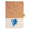 Cork And Heathered Fabric Hardcover Journal 5.5" X 8.25" Thumbnail