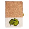Cork And Heathered Fabric Hardcover Journal 5.5" X 8.25" Thumbnail