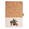 Cork And Heathered Fabric Hardcover Journal 5.5" X 8.25" Thumbnail