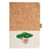 Cork And Heathered Fabric Hardcover Journal 5.5" X 8.25" Thumbnail