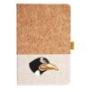 Cork And Heathered Fabric Hardcover Journal 5.5" X 8.25" Thumbnail