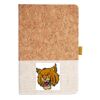 Cork And Heathered Fabric Hardcover Journal 5.5" X 8.25" Thumbnail