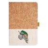 Cork And Heathered Fabric Hardcover Journal 5.5" X 8.25" Thumbnail