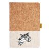 Cork And Heathered Fabric Hardcover Journal 5.5" X 8.25" Thumbnail