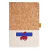 Cork And Heathered Fabric Hardcover Journal 5.5" X 8.25" Thumbnail