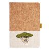 Cork And Heathered Fabric Hardcover Journal 5.5" X 8.25" Thumbnail