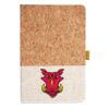 Cork And Heathered Fabric Hardcover Journal 5.5" X 8.25" Thumbnail