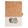 Cork And Heathered Fabric Hardcover Journal 5.5" X 8.25" Thumbnail