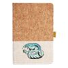 Cork And Heathered Fabric Hardcover Journal 5.5" X 8.25" Thumbnail