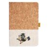 Cork And Heathered Fabric Hardcover Journal 5.5" X 8.25" Thumbnail