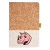 Cork And Heathered Fabric Hardcover Journal 5.5" X 8.25" Thumbnail