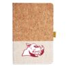 Cork And Heathered Fabric Hardcover Journal 5.5" X 8.25" Thumbnail