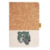 Cork And Heathered Fabric Hardcover Journal 5.5" X 8.25" Thumbnail