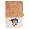 Cork And Heathered Fabric Hardcover Journal 5.5" X 8.25" Thumbnail