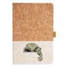 Cork And Heathered Fabric Hardcover Journal 5.5" X 8.25" Thumbnail