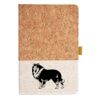 Cork And Heathered Fabric Hardcover Journal 5.5" X 8.25" Thumbnail