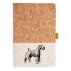 Cork And Heathered Fabric Hardcover Journal 5.5" X 8.25" Thumbnail