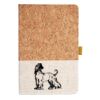 Cork And Heathered Fabric Hardcover Journal 5.5" X 8.25" Thumbnail