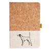 Cork And Heathered Fabric Hardcover Journal 5.5" X 8.25" Thumbnail