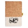 Cork And Heathered Fabric Hardcover Journal 5.5" X 8.25" Thumbnail
