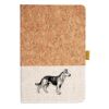 Cork And Heathered Fabric Hardcover Journal 5.5" X 8.25" Thumbnail