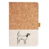 Cork And Heathered Fabric Hardcover Journal 5.5" X 8.25" Thumbnail
