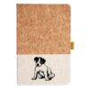 Cork And Heathered Fabric Hardcover Journal 5.5" X 8.25" Thumbnail