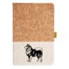 Cork And Heathered Fabric Hardcover Journal 5.5" X 8.25" Thumbnail