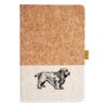 Cork And Heathered Fabric Hardcover Journal 5.5" X 8.25" Thumbnail
