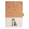 Cork And Heathered Fabric Hardcover Journal 5.5" X 8.25" Thumbnail