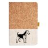 Cork And Heathered Fabric Hardcover Journal 5.5" X 8.25" Thumbnail