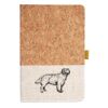 Cork And Heathered Fabric Hardcover Journal 5.5" X 8.25" Thumbnail