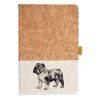 Cork And Heathered Fabric Hardcover Journal 5.5" X 8.25" Thumbnail