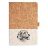 Cork And Heathered Fabric Hardcover Journal 5.5" X 8.25" Thumbnail