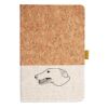 Cork And Heathered Fabric Hardcover Journal 5.5" X 8.25" Thumbnail