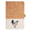 Cork And Heathered Fabric Hardcover Journal 5.5" X 8.25" Thumbnail