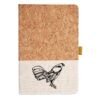 Cork And Heathered Fabric Hardcover Journal 5.5" X 8.25" Thumbnail