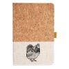 Cork And Heathered Fabric Hardcover Journal 5.5" X 8.25" Thumbnail