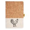 Cork And Heathered Fabric Hardcover Journal 5.5" X 8.25" Thumbnail