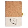 Cork And Heathered Fabric Hardcover Journal 5.5" X 8.25" Thumbnail