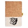 Cork And Heathered Fabric Hardcover Journal 5.5" X 8.25" Thumbnail