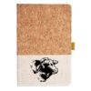 Cork And Heathered Fabric Hardcover Journal 5.5" X 8.25" Thumbnail